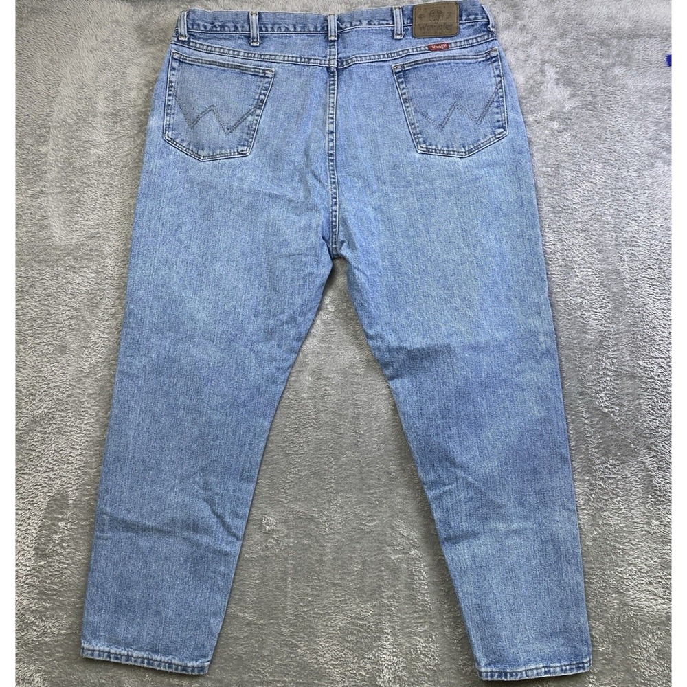 Wrangler Jeans Men Sz 40x29* Blue Denim Straight Workwear Cowboy Rodeo Western - Picture 2 of 14